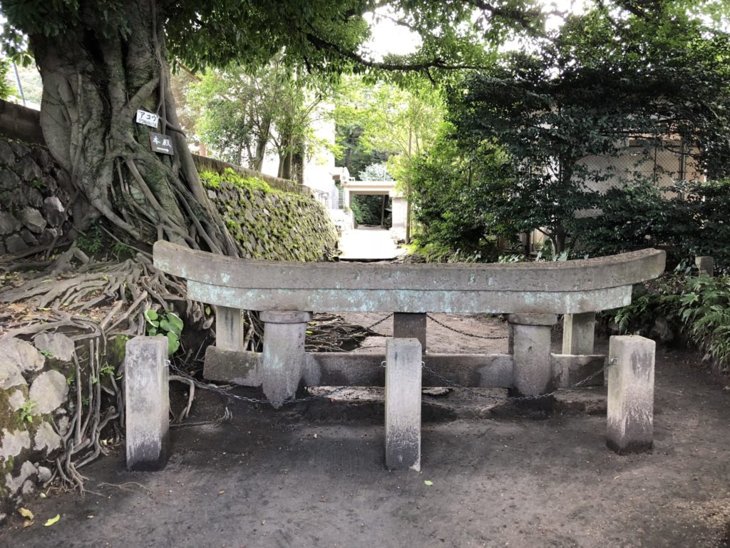 桜島の黒神埋没鳥居