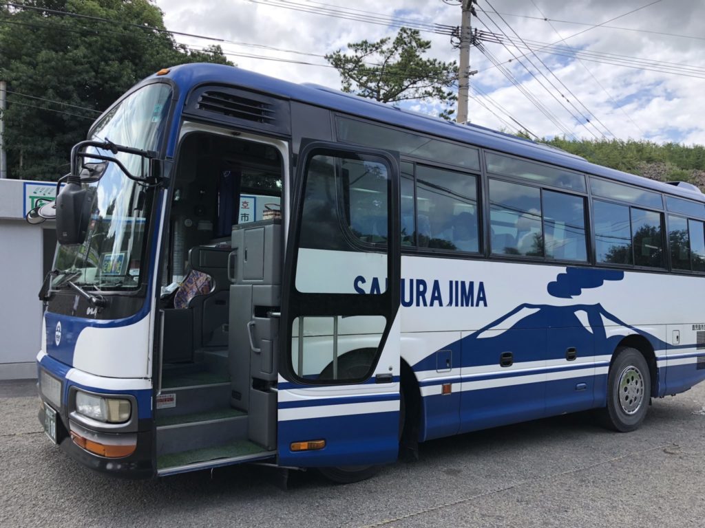桜島の定期観光バス